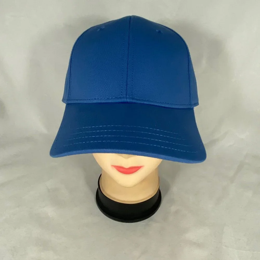 Solid Blue Baseball Cap - Picture 2 of 6